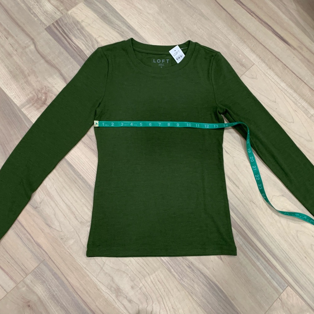 LOFT Forest Green Long Sleeve Tee